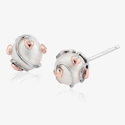 Clogau Tree Of Life Caged Pearl Earrings