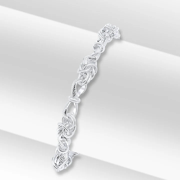 Silver Byzantine Twist Bracelet