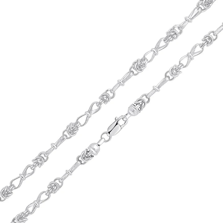 Silver Byzantine Twist Bracelet