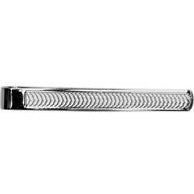 silver waterwave patterned tie slide