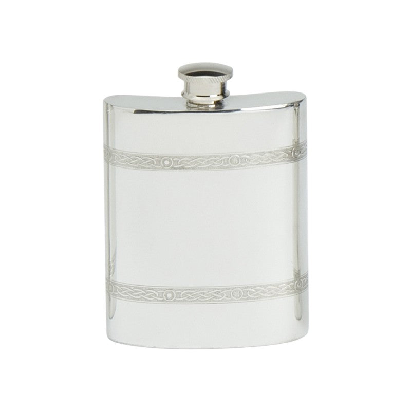 Celtic Wire Pewter hip flask 4oz