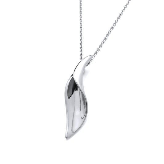 Silver Breaking Wave Pendant