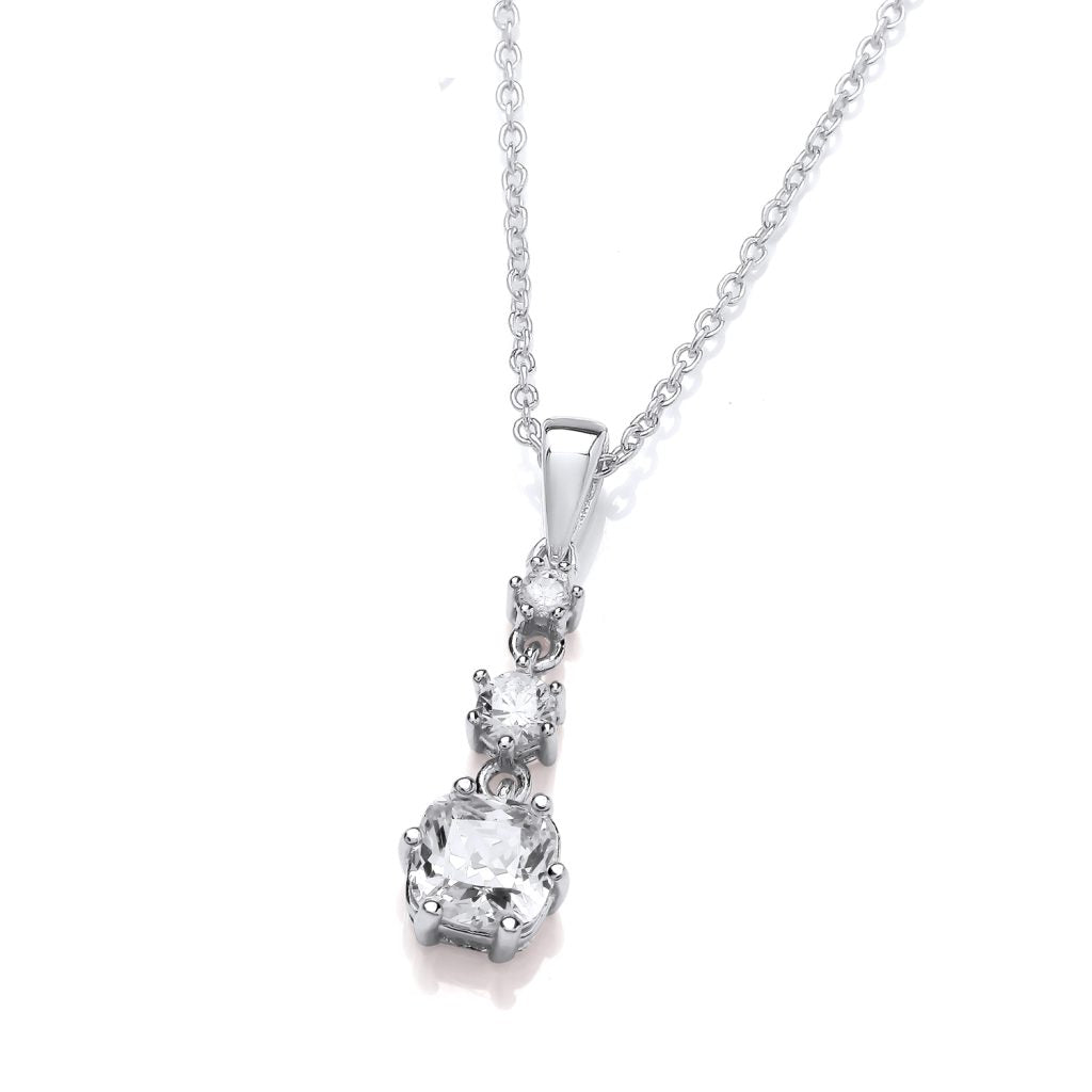 Silver & Cubic Zirconia enchantress necklace