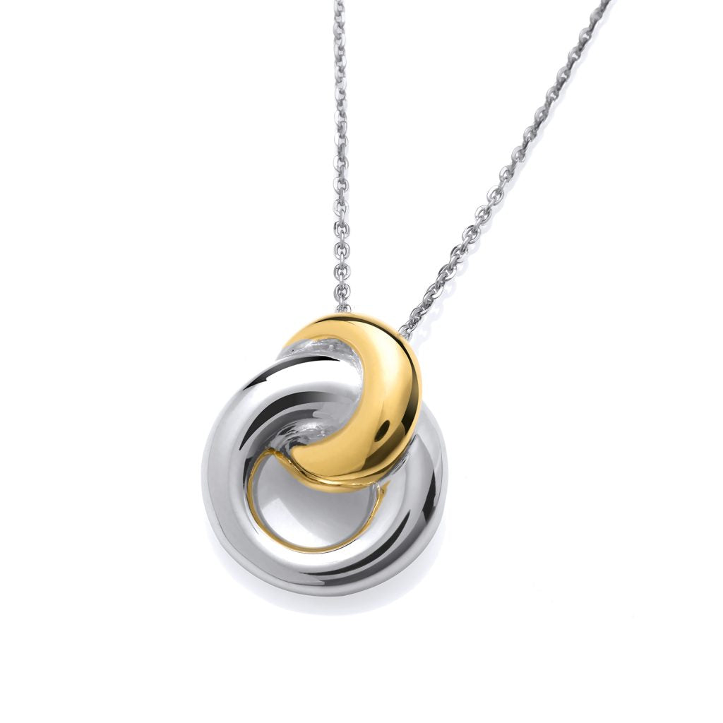 Silver & Gold detail Infinity Pendant