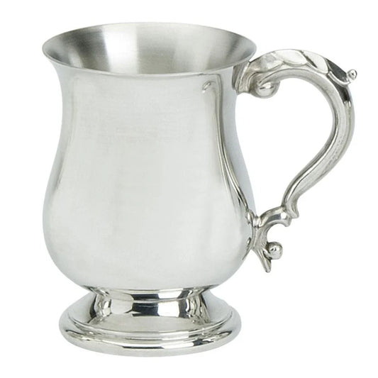 1PT PEWTER TANKARD GEORGIAN DESIGN