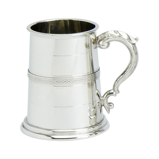 1PT PEWTER TANKARD STUART DESIGN