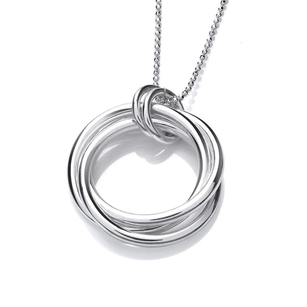 Silver Multi Ring Pendant