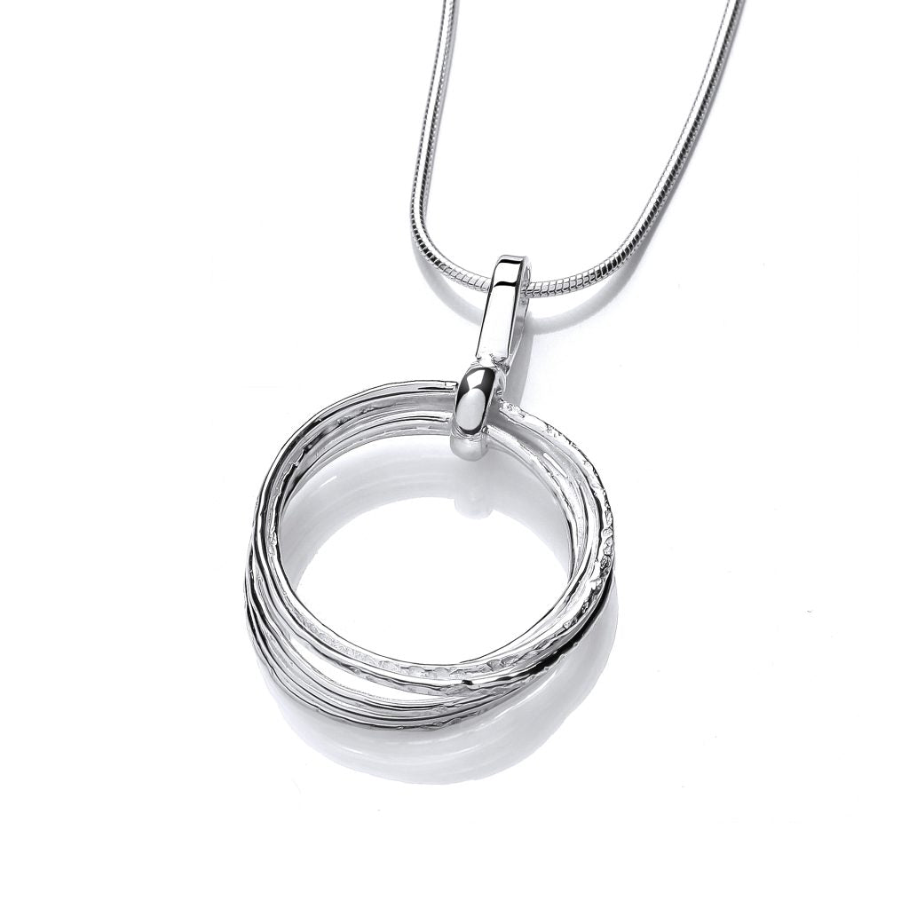Silver Rings Hoop Pendant
