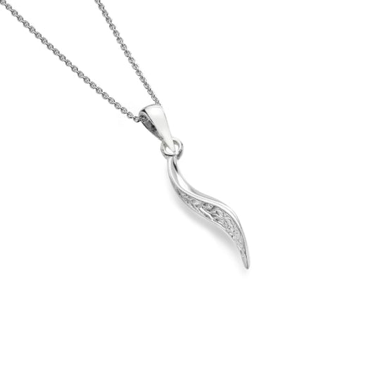 silver Italian horn pendant