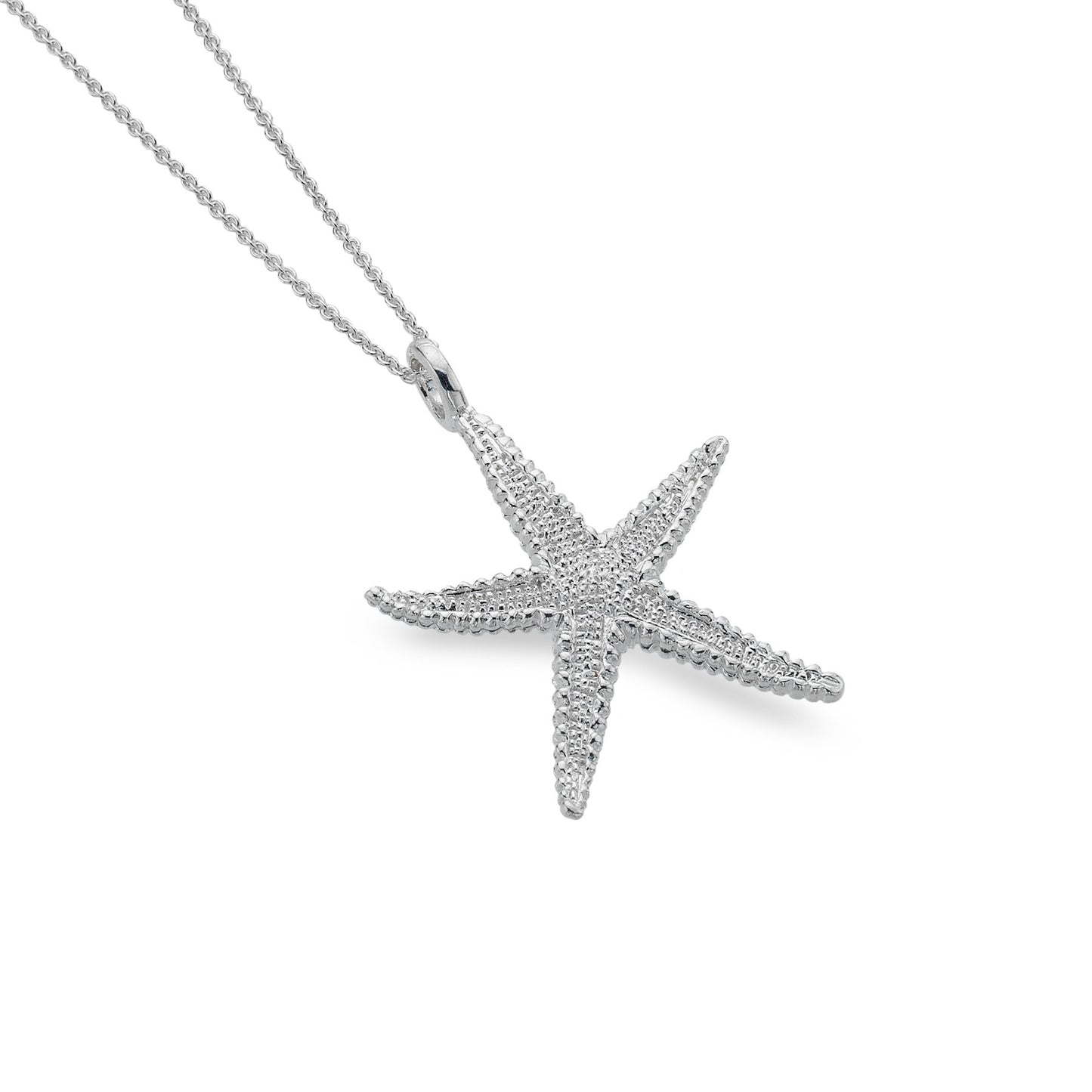 Silver starfish pendant