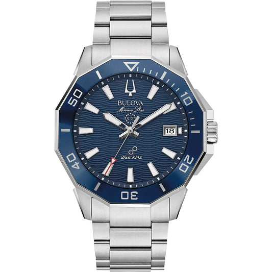 Gents Bulova Marine Star Blue Dial Watch