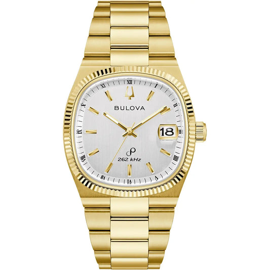 Gents Bulova Super Seville Gold Tone Bracelet Watch