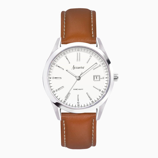 gents Accurist strap watch.