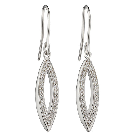 Fiorelli Silver & Cubic Zirconia Drop Earrings