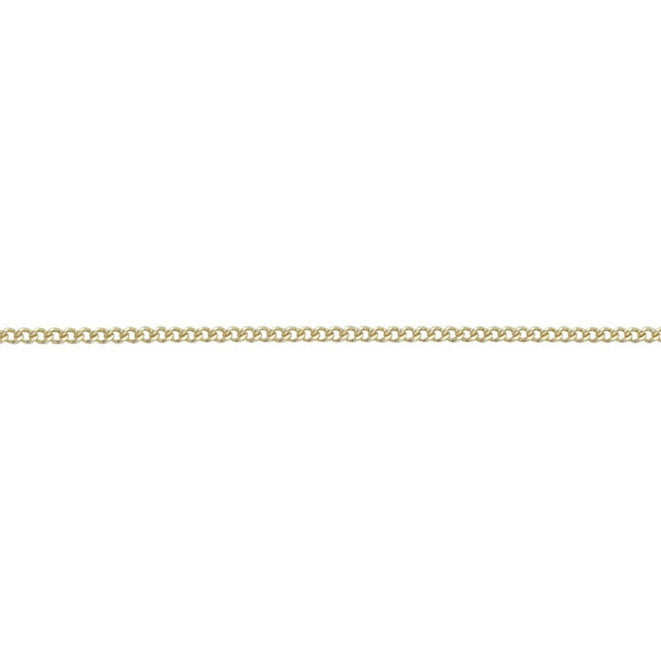 9ct Gold curb chain 18"