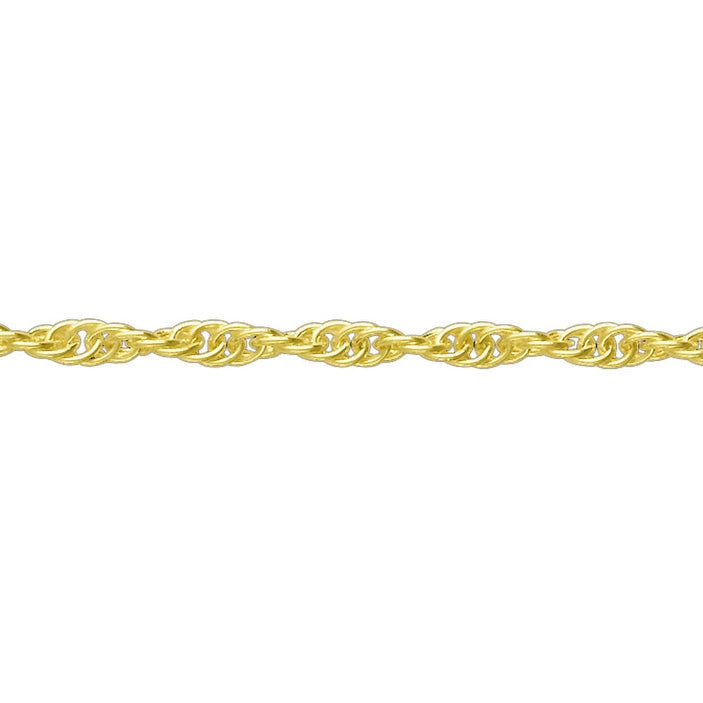 9ct Gold prince of wales rope chain