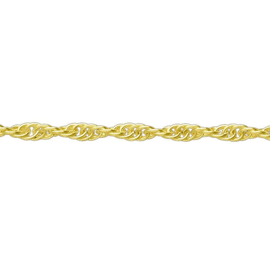 9ct Gold prince of wales rope chain