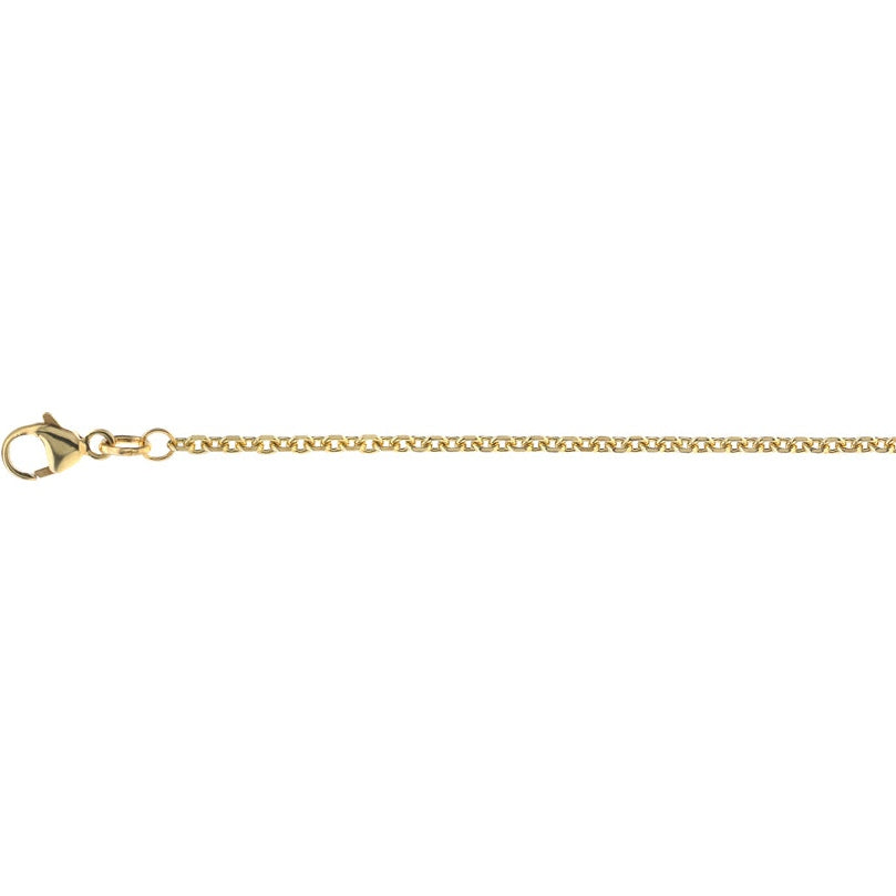 9ct gold Close Tight Filed Trace chain