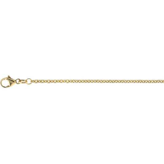 9ct gold Close Tight Filed Trace chain