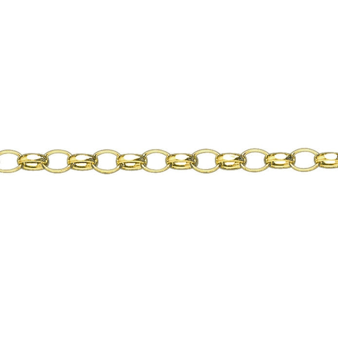 9ct Gold filed oval belcher braclet