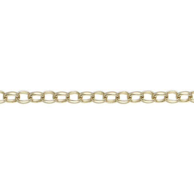 9ct Gold Oval Belcher chain