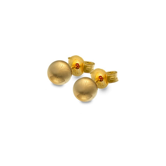 9CT Gold 6mm Ball Stud Earrings
