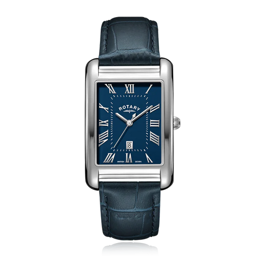 GENTS ROTARY STRAP DRESS WATCH.