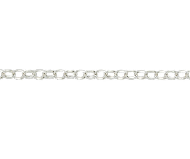 Silver Belcher Oval Bracelet.