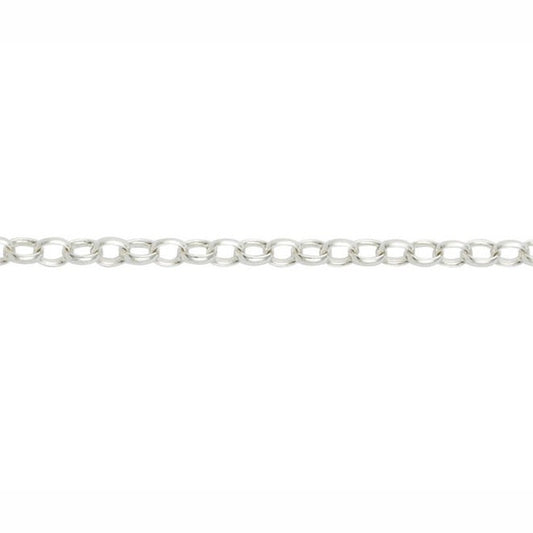 Silver Belcher Oval Bracelet.