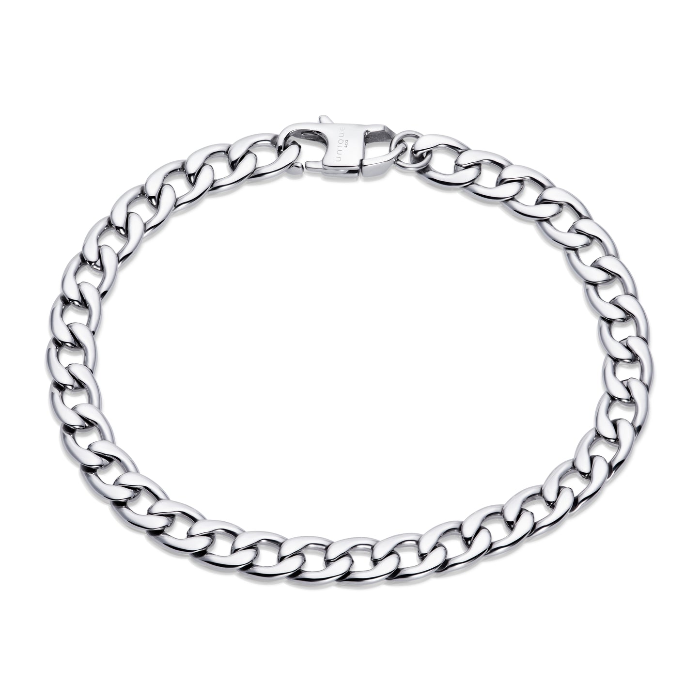 Stainless steel curb chain bracelet