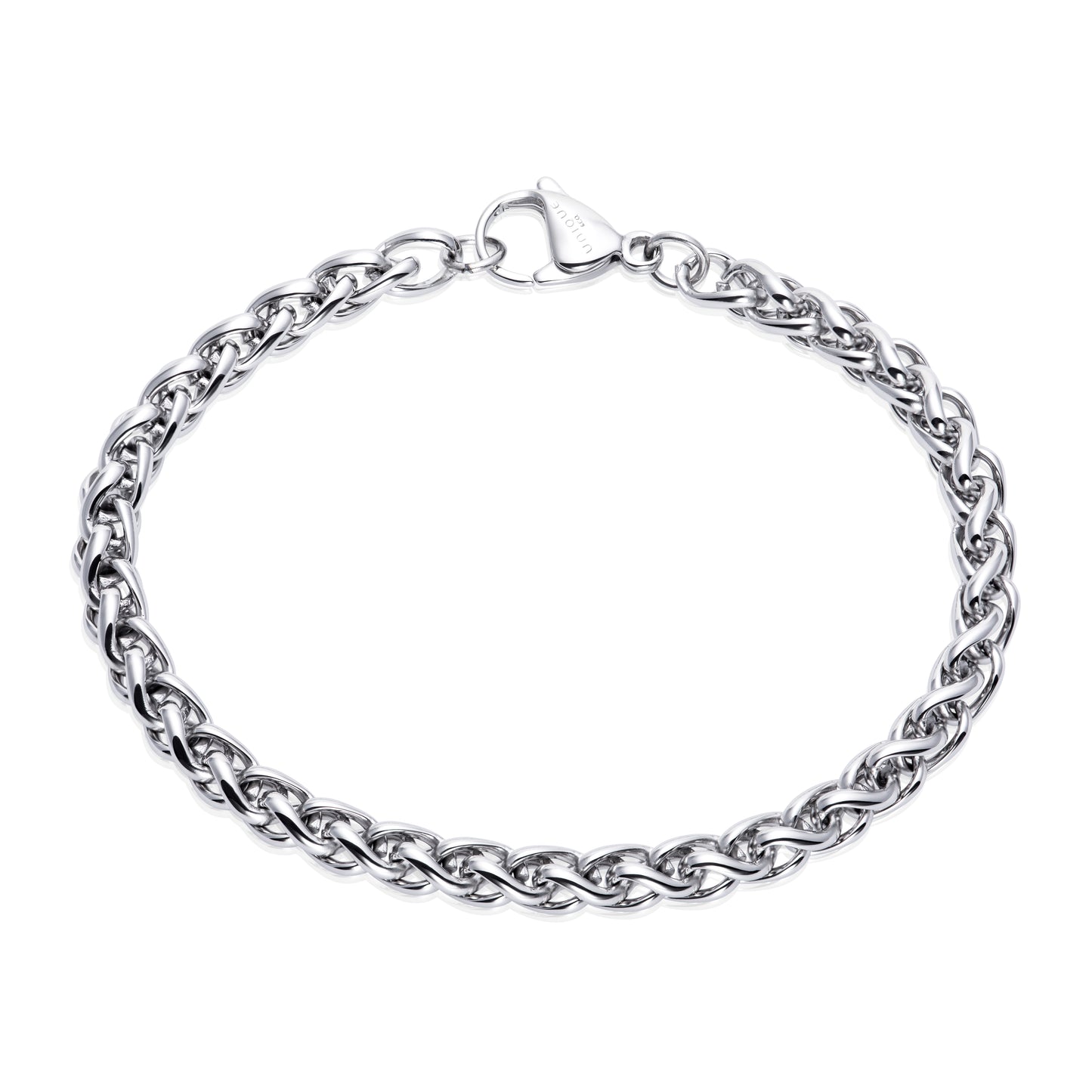 Stainless steel woven link bracelet