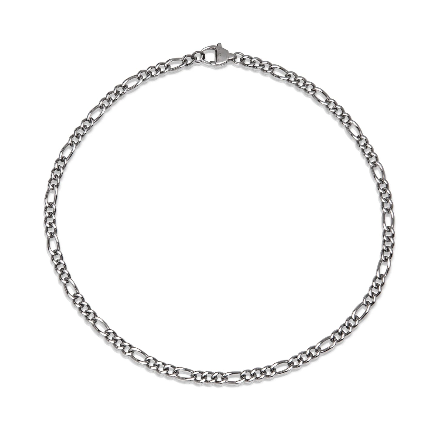 Gents stainless steel figaro chain