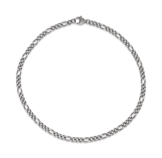 Gents stainless steel figaro chain