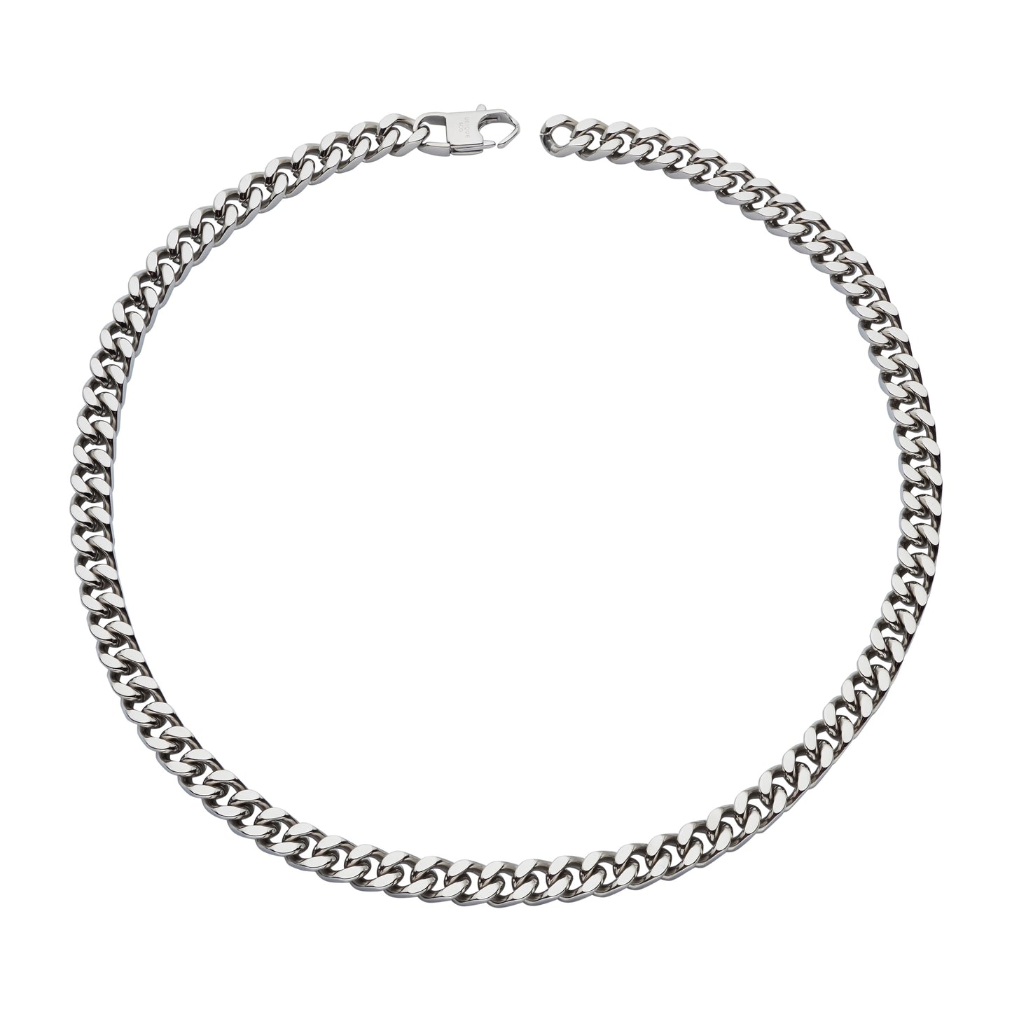 Gents Stainless Steel polished filed curb chain