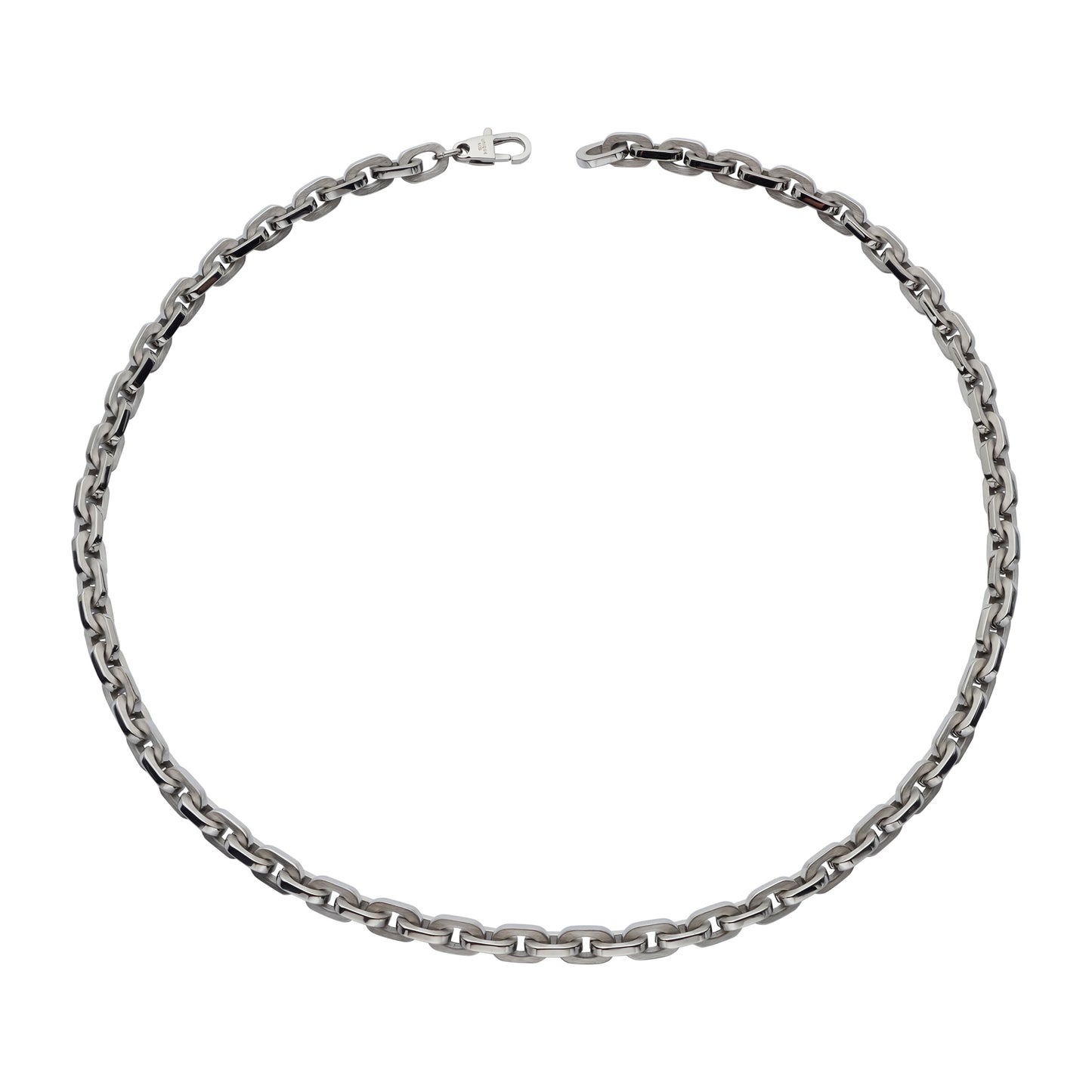 Gents Stainless Steel flat oval link chain
