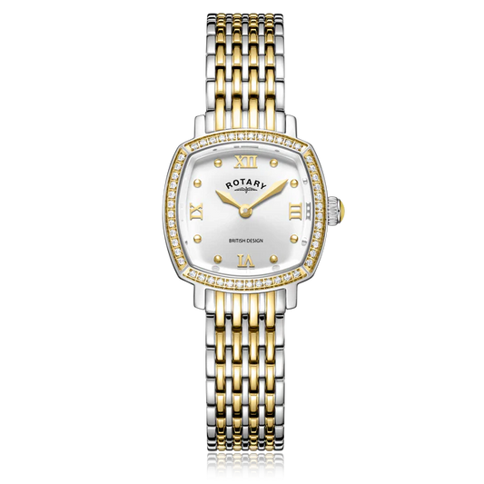 Ladies Rotary Traditional Crystal Set watch.