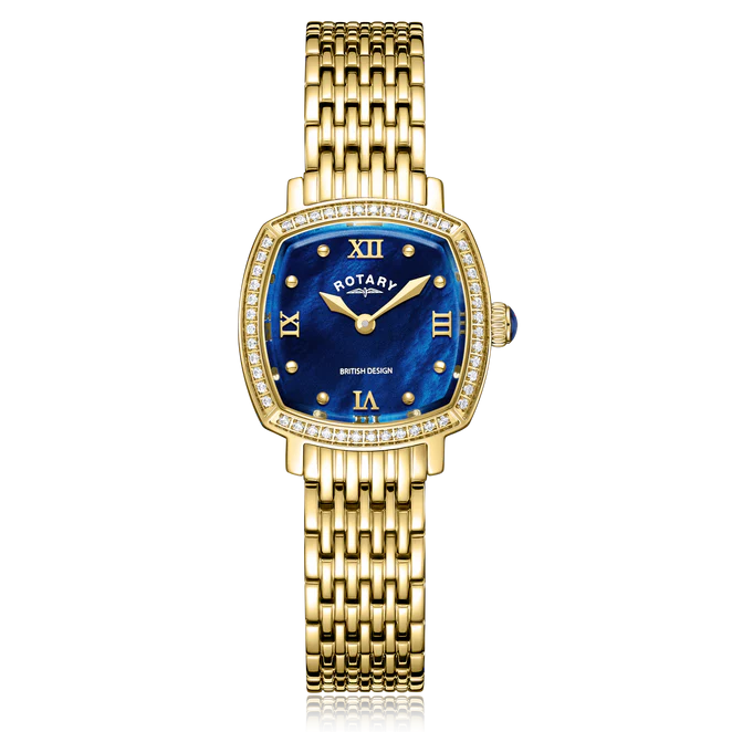 Ladies Rotary Traditional Crystal Set watch.
