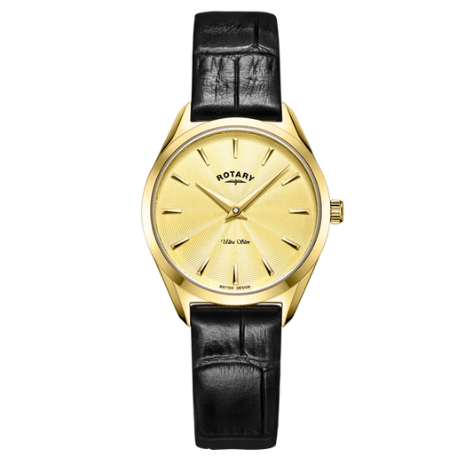 Ladies Rotary ultra slim strap watch.