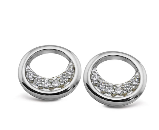 Unique Silver and CZ earrings