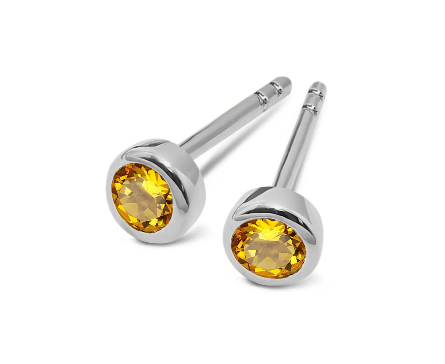 Unique Silver and Golden Citrine earrings
