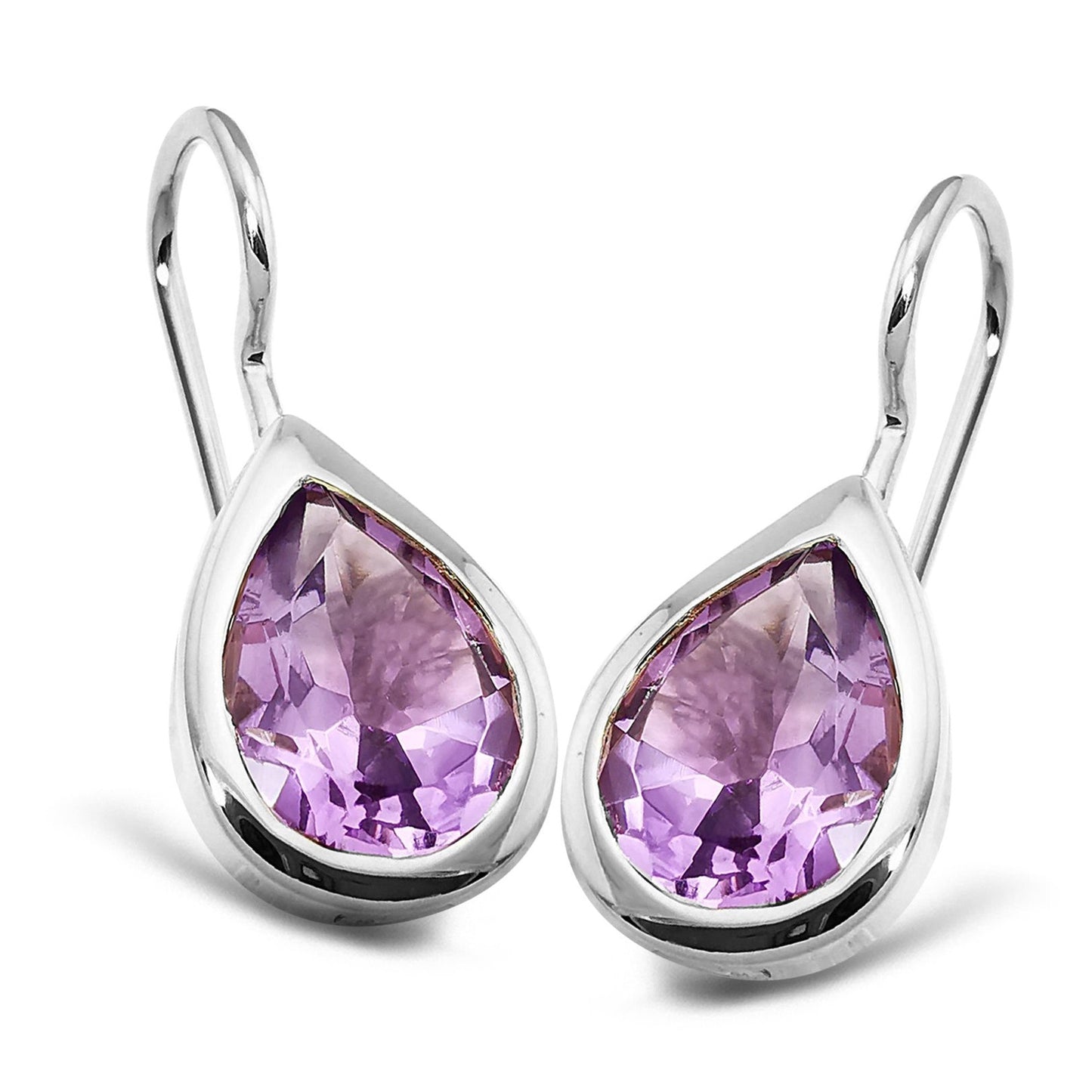Silver and Amethyst earrings