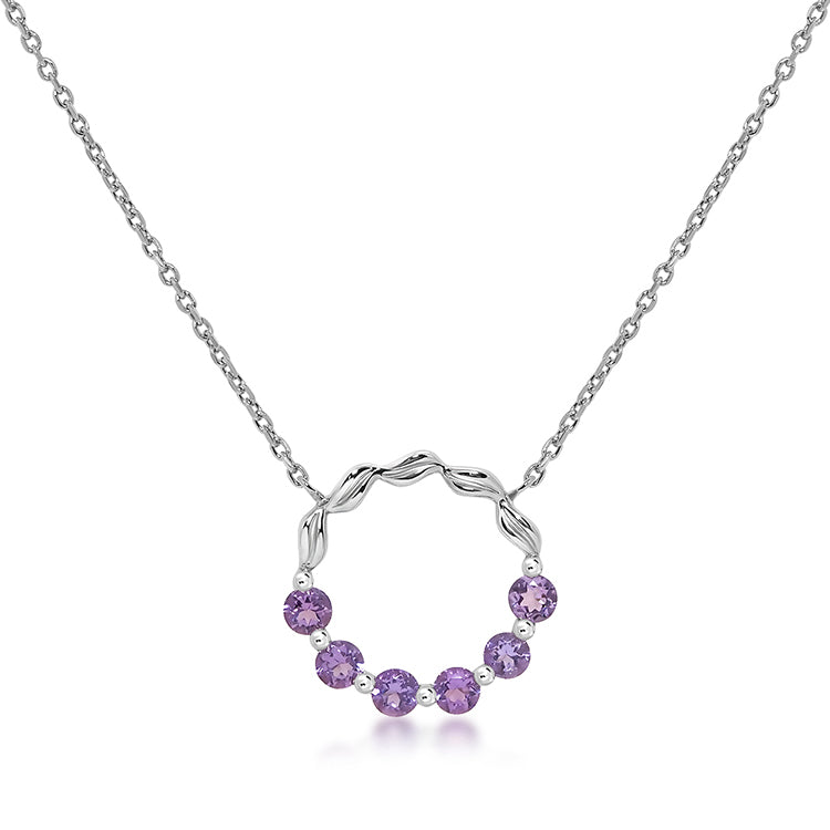 Silver and Amethyst pendant