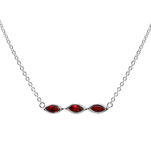 Silver and Garnet pendant