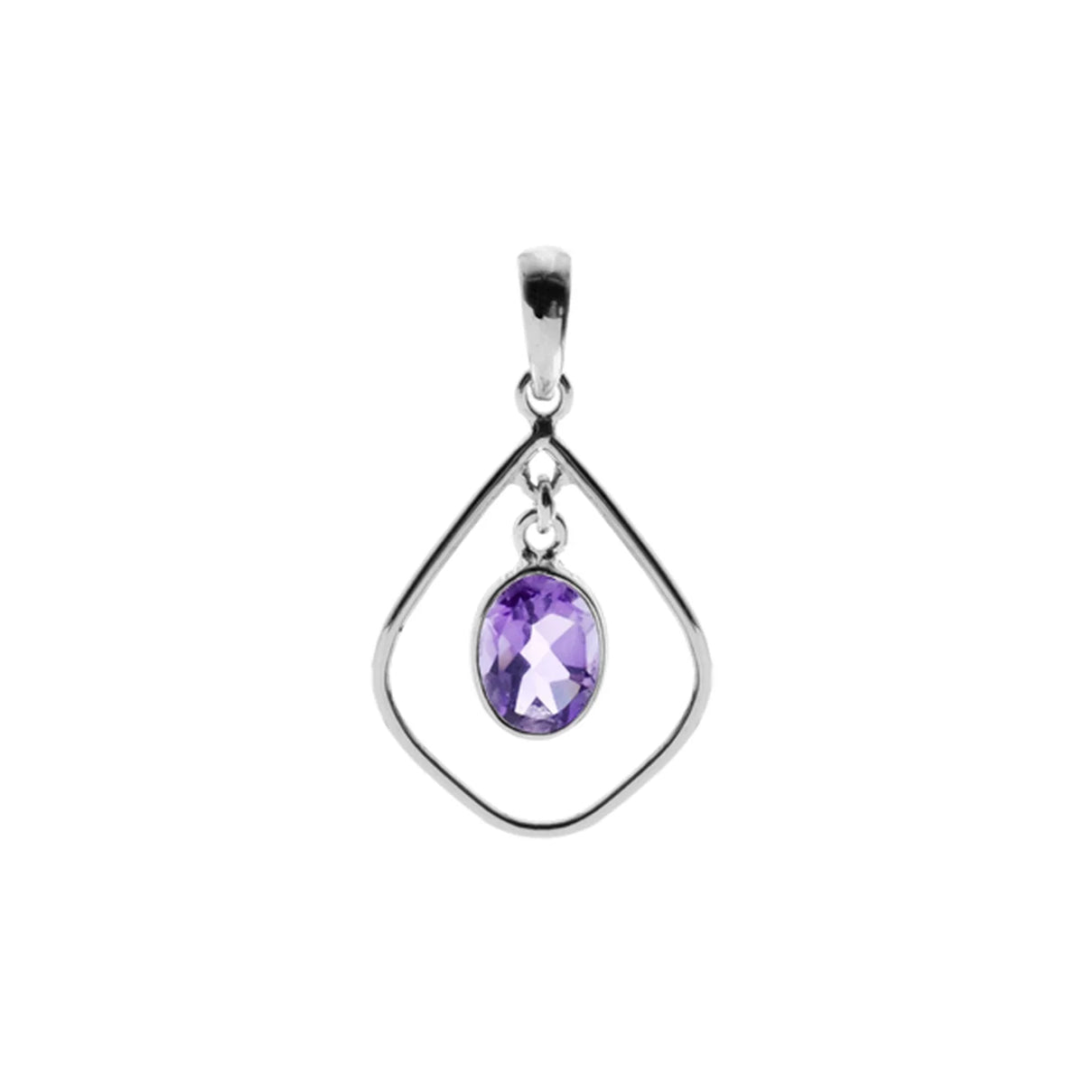 Silver and Amethyst pendant