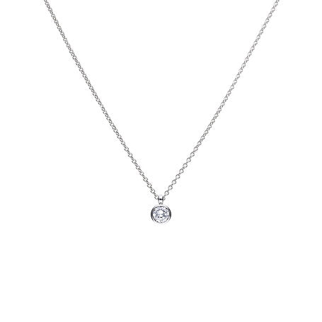 Diamonfire Silver And Cubic Zirconia rubset Pendant 2.00ct