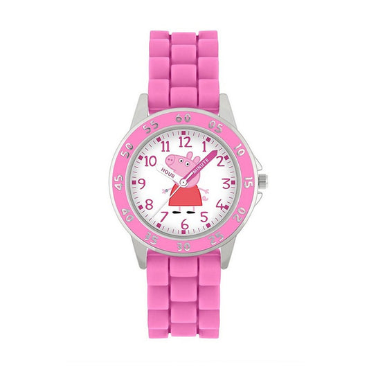 Childrens Peppa Pig time teacher watch
