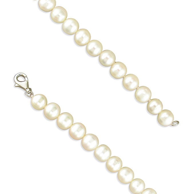 Silver and Freshwater pearl necklace
