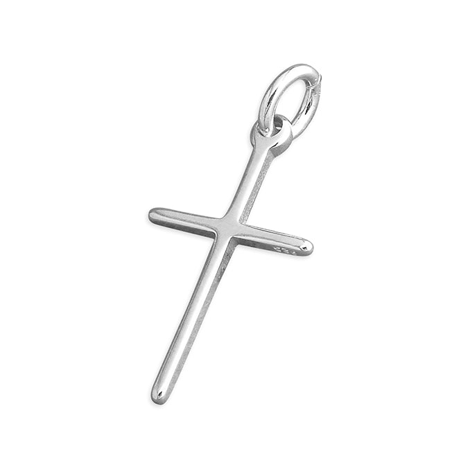 silver small cross pendant
