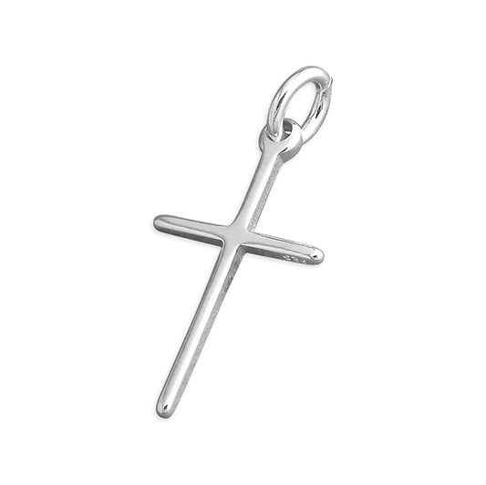 silver small cross pendant.