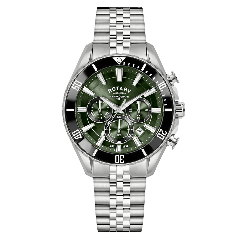 GENTS ROTARY APEX100 CHRONOGRAPH WATCH.